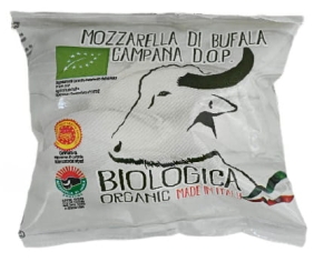 43652MOZZARELLA DI BUFALA (Z MLEKA BAWOLEGO) KULKA BIO 250 g (125 g) - BIOLOGICA-1