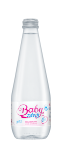 44663WODA ŹRÓDLANA NIEGAZOWANA 330 ml (SZKŁO) - AQUA EAST (BABY ZDRÓJ)-1