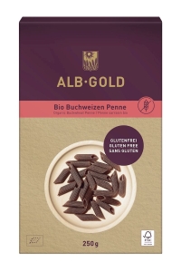 44683MAKARON (GRYCZANY) PENNE BEZGLUTENOWY BIO 250 g - ALB-GOLD-1