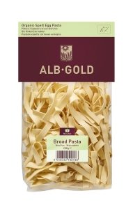 44684MAKARON (ORKISZOWY JAJECZNY) WSTĄŻKI BIO 250 g - ALB-GOLD-1