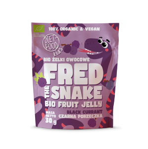 44763ŻELKI CZARNA PORZECZKA BIO 30 g - DIET-FOOD (FRED THE SNAKE)-1