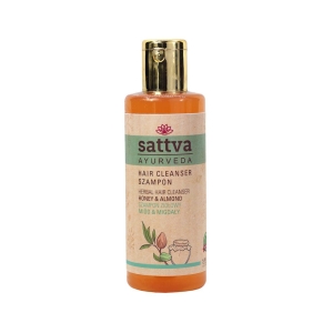 44898SZAMPON ZIOŁOWY DO WŁOSÓW MIÓD I MIGDAŁY 210 ml - SATTVA-1