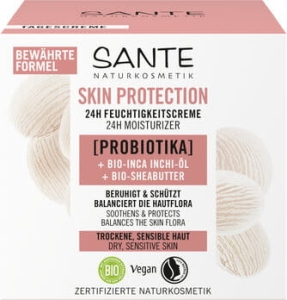 44899KREM DO TWARZY NA DZIEŃ I NA NOC NAWILŻAJĄCY Z PROBIOTYKAMI, OLEJEM INCHI I MASŁEM SHEA ECO 50 ml - SANTE-1