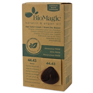 45083FARBA DO WŁOSÓW GŁĘBOKI ZŁOTO - MAHONIOWY BRĄZ (44.43) 250 g - BIOMAGIC-1