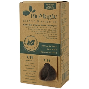 45090FARBA DO WŁOSÓW INTENSYWNY POPIELATY BLOND (7.11) 250 g - BIOMAGIC-1