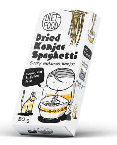 45124MAKARON SUCHY (KONJAC) SPAGHETTI BEZGLUTENOWY 80 g - DIET-FOOD-1
