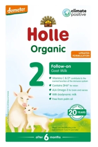 45137MLEKO KOZIE 2 NASTĘPNE DLA NIEMOWLĄT PO 6 MIESIĄCU DEMETER BIO 400 g - HOLLE-1