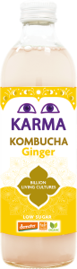 45150KOMBUCHA Z IMBIREM NISKA ZAWARTOŚĆ CUKRÓW FAIR FOR LIFE DEMETER BIO 500 ml - KARMA KOMBUCHA-1