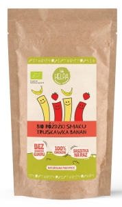 45291RÓŻDŻKI SMAKU MIX TRUSKAWKA - BANAN (LIOFILIZOWANE OWOCE) BIO (10 x 2 g) 20 g - HELPA-1