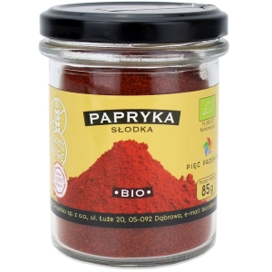 45342PAPRYKA SŁODKA MIELONA BEZGLUTENOWA BIO 85 g - PIĘĆ PRZEMIAN-1