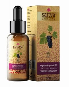 45364OLEJ DO CIAŁA I WŁOSÓW Z PESTEK WINOGRON ECO 50 ml - SATTVA (AYURVEDA)-1