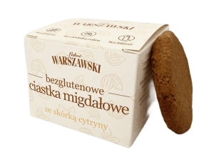 45408CIASTKA MIGDAŁOWE ZE SKÓRKĄ CYTRYNY BEZ DODATKU CUKRÓW BEZGLUTENOWE 150 g - ŁAKOĆ WARSZAWSKI-1