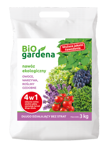 45451NAWÓZ DO OWOCÓW, WARZYW, ROŚLIN OZDOBNYCH 4w1 ECO 3 kg - BIOGARDENA-1