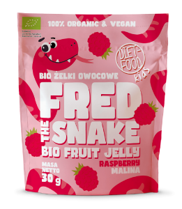45475ŻELKI MALINA BIO 30 g - DIET-FOOD (FRED THE SNAKE)-1