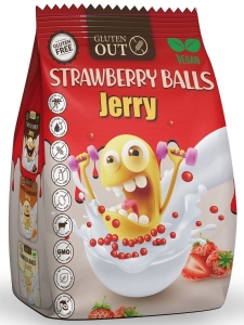 45493KULKI ZBOŻOWE TRUSKAWKOWE BEZGLUTENOWE 375 g - JERRY GLUTEN OUT-1