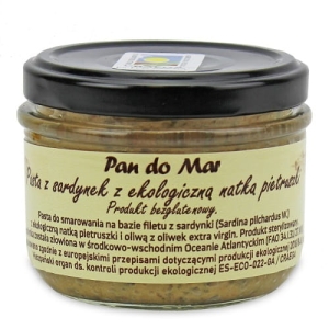 45536PASTA Z SARDYNEK Z BIO NATKĄ PIETRUSZKI BEZGLUTENOWA 125 g (SŁOIK) - PAN DO MAR-1