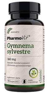 45538GURMAR EKSTRAKT (GYMNEMA SYLVESTRE) (360 mg) BEZGLUTENOWA 90 KAPSUŁEK - PHARMOVIT (CLASSIC)-1