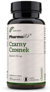 45541CZARNY CZOSNEK EKSTRAKT (250 mg) BEZGLUTENOWY 90 KAPSUŁEK - PHARMOVIT (CLASSIC)-1