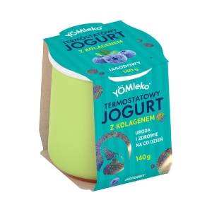 45624JOGURT TERMOSTATOWY JAGODOWY BIO Z KOLAGENEM 140 g - YÖMLEKO-1