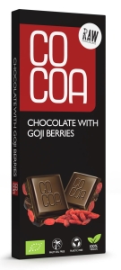 45695CZEKOLADA SUROWA Z JAGODAMI GOJI BIO 40 g - COCOA-1