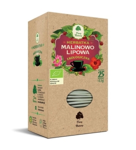 45696HERBATKA MALINOWO - LIPOWA BIO (25 x 2,5 g) 62,5 g - DARY NATURY-1