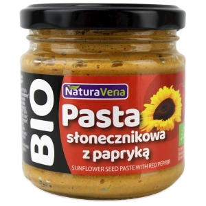 45836PASTA SŁONECZNIKOWA Z PAPRYKĄ BIO 185 g - NATURAVENA-1
