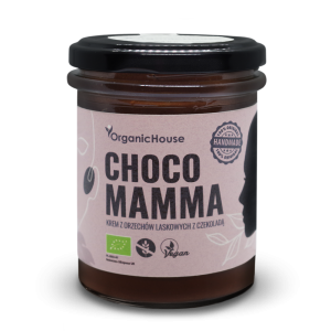 45840KREM Z ORZECHÓW LASKOWYCH Z CZEKOLADĄ BEZGLUTENOWY BIO 180 g - ORGANICHOUSE (CHOCOMAMMA)-2