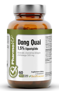 45845DZIĘGIEL CHIŃSKI (DONG QUAI) EKSTRAKT (500 mg) BEZGLUTENOWY 60 KAPSUŁEK - PHARMOVIT (CLEAN LABEL)-1