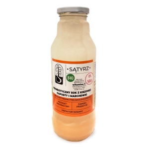 45871PROBIOTYCZNY SOK Z KISZONEJ KAPUSTY I MARCHEWKI BEZ SOLI BIO 300 ml - SĄTYRZ-1