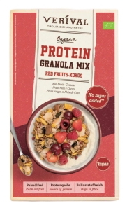 45879GRANOLA PROTEINOWA Z OWOCAMI CZERWONYMI I KOKOSEM BEZ DODATKU CUKRÓW BIO 300 g - VERIVAL-1