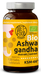 45966ASHWAGANDHA EKSTRAKT BIO (300 mg) 120 TABLETEK - DIET-FOOD-1