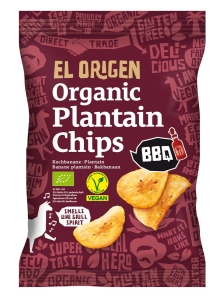 45976CHIPSY Z PLANTANA BBQ BEZGLUTENOWE BIO 80 g - EL ORIGEN-1