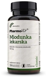 46134MIODUNKA LEKARSKA EKSTRAKT (450 mg) BEZGLUTENOWY 90 KAPSUŁEK - PHARMOVIT (CLASSIC)-1