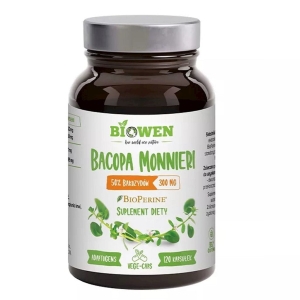 46198BACOPA MONNIERI EKSTRAKT (300 mg) BEZGLUTENOWY 120 KAPSUŁEK - BIOWEN-1