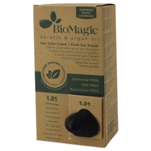46227FARBA DO WŁOSÓW INTENSYWNA NIEBIESKA CZERŃ (1.01) 250 g - BIOMAGIC-1