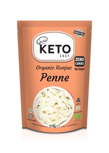 46287MAKARON (KONJAC) PENNE BEZGLUTENOWY BIO 270 g (200 g) - KETO CHEF (BETTER THAN FOODS)-1