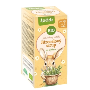 46333SYROP DLA DZIECI Z BABKI LANCETOWATEJ I DZIKIEJ RÓŻY OD 1 ROKU ŻYCIA BIO 250 g - APOTHEKE-1