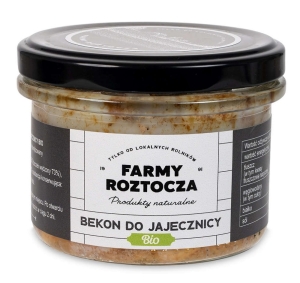 46345BEKON DO JAJECZNICY BIO 180 g (SŁOIK) - FARMY ROZTOCZA-1