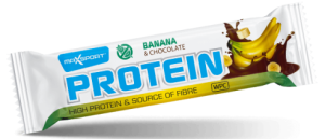 46352BATON PROTEINOWY BANANOWY W MLECZNEJ CZEKOLADZIE BEZGLUTENOWY 50 g - MAXSPORT-1