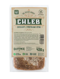 46422CHLEB OWSIANY Z PESTKAMI DYNI BEZGLUTENOWY 420 g - GLUTENEX-1