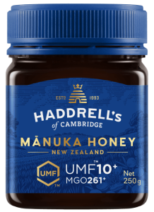46431MIÓD MANUKA MGO 261+ 250 g - HADDRELL'S OF CAMBRIDGE-1