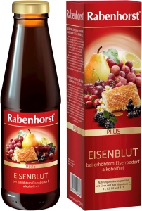 10234NAPÓJ OWOCOWO-ZIOŁOWY Z ŻELAZEM I WITAMINAMI C, B1, B2, B12 450 ml - RABENHORST-1