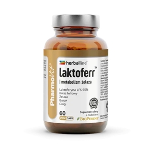 46480KAPSUŁKI NA METABOLIZM ŻELAZA (LAKTOFERR) BEZGLUTENOWE 60 szt. - PHARMOVIT (HERBALLINE)-1
