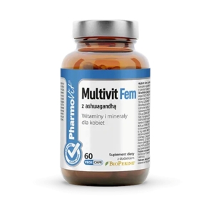 46486MULTIWITAMINA (MULTIVIT FEM Z Z ASHWAGANDHĄ) DLA KOBIET BEZGLUTENOWA 60 KAPSUŁEK - PHARMOVIT (CLEAN LABEL)-1
