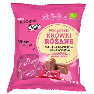 46530KRÓWKI O SMAKU RÓŻANYM BEZMLECZNE BEZGLUTENOWE BIO 150 g - ME GUSTO (SUPER KRÓWKA)-1