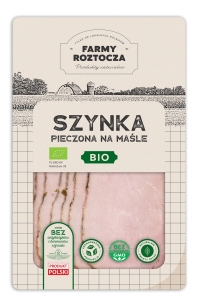 46539SZYNKA NA MAŚLE PIECZONA PLASTRY BIO 100 g - FARMY ROTOCZA (Z PÓŁKI)-1