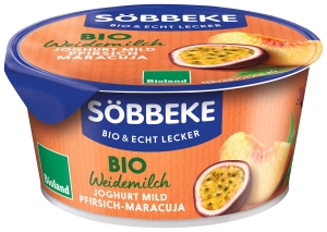 47695JOGURT KREMOWY BRZOSKWINIA - MARAKUJA (3,8 % TŁUSZCZU W MLEKU) BIO 150 g - SOBBEKE-1