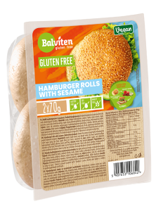 47725BUŁKI DO HAMBURGERÓW Z SEZAMEM BEZGLUTENOWE (2 szt.) 140 g - BALVITEN-1