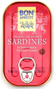 47778SARDYNKI PORTUGALSKIE W SOSIE POMIDOROWYM 120 g (78 g) - BON APPETIT-1