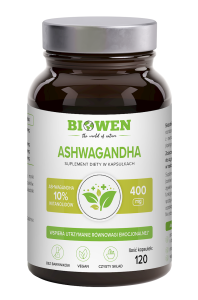 47793ASHWAGANDHA EKSTRAKT (400 mg) 120 KAPSUŁEK - BIOWEN-1